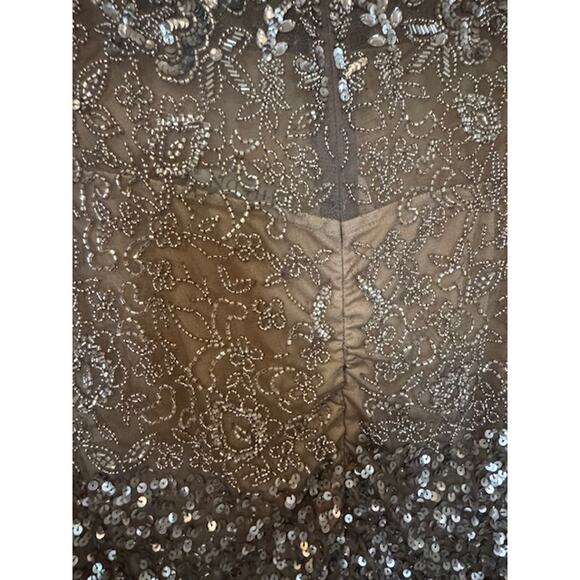 Anthropologie x BHLDN Helen Silver Sequence Dress 12 - Picture 9 of 10